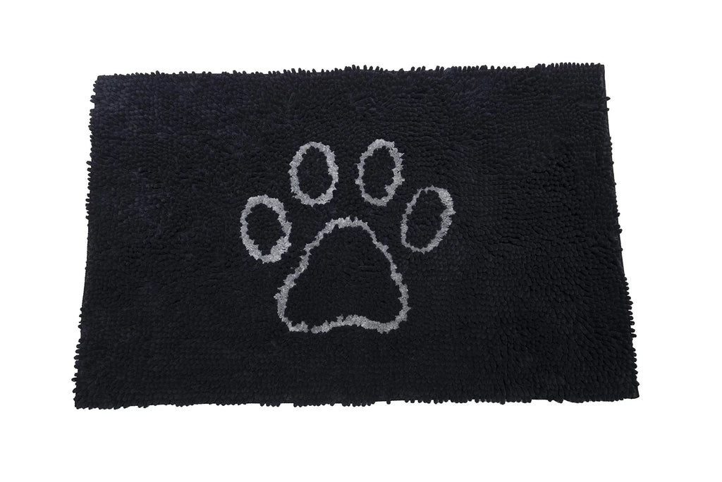 Black Microfiber Doormat 23x16 N64429