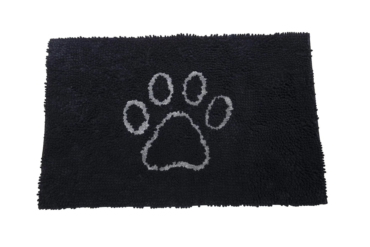 Black Microfiber Doormat 23x16 N64429