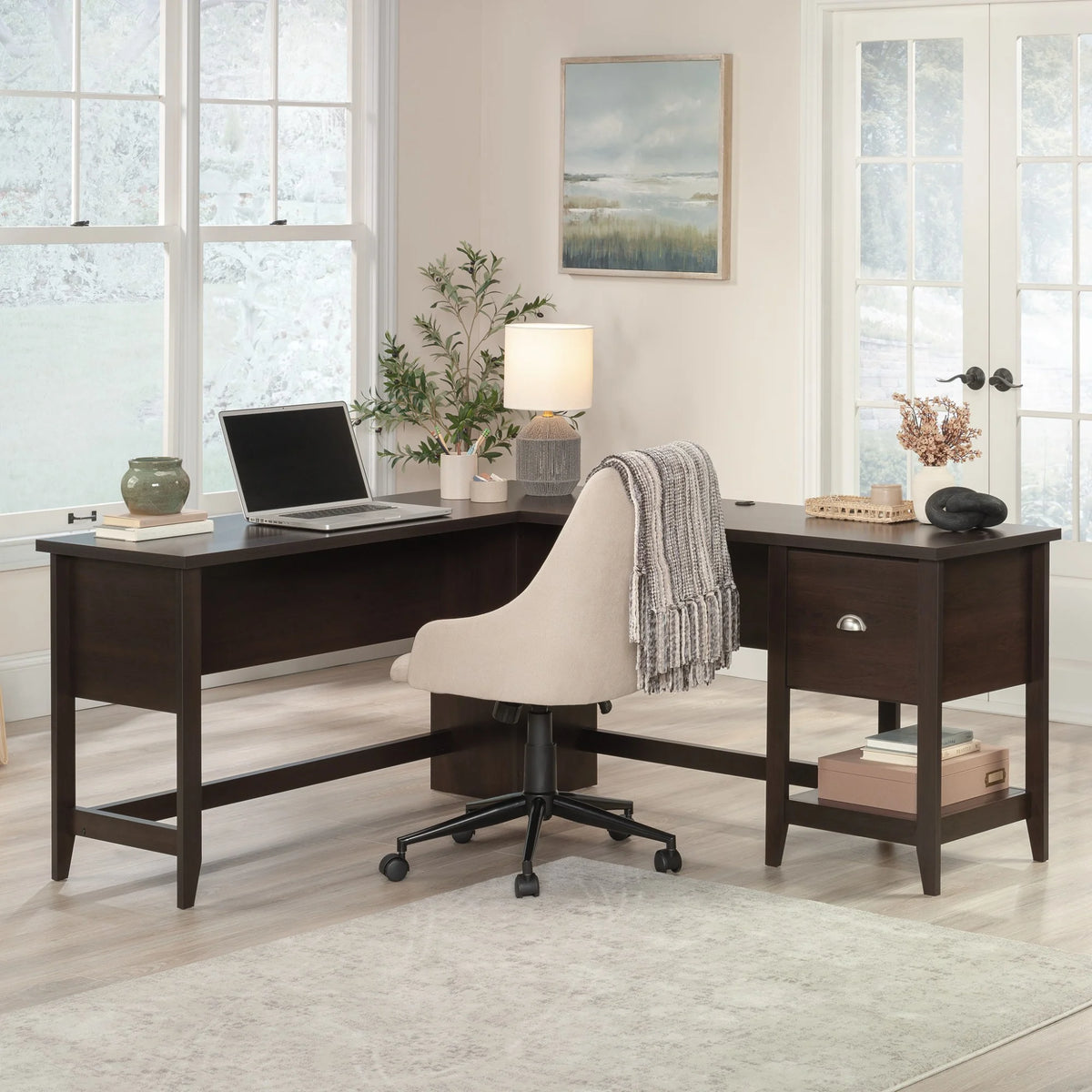 L-Desk in Cinnamon Cherry V219201