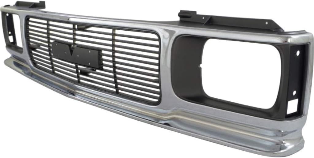 Chrome Shell Grille Assembly with Painted Gray Insert N387