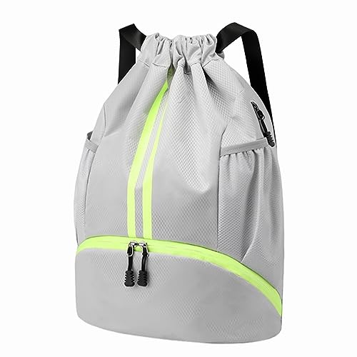 Drawstring Backpack with Shoes Compartment and Wet Proof Pocket S166