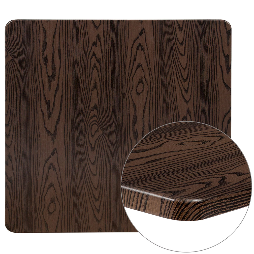 36" Square Rustic Wood Laminate Table Top L94634