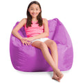 Purple Nylon Bean Bag Chair O270