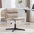 Armless Criss Cross Legged Swivel Desk Chair with Cushion L860