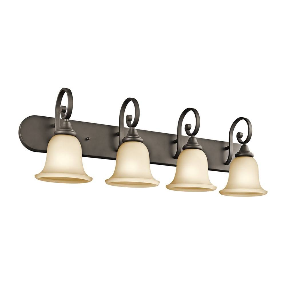 Brushed Nickel Four-Light Bath Fixture Q7777