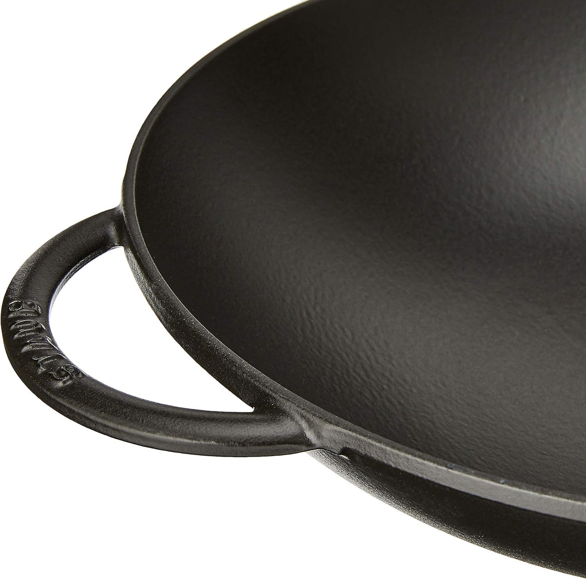 Black Matte Cast Iron Wok H279