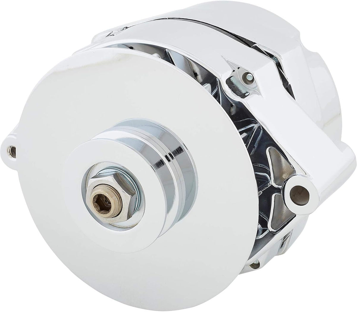 Chrome 100 Amp One Wire Alternator with Chrome Bracket J578293