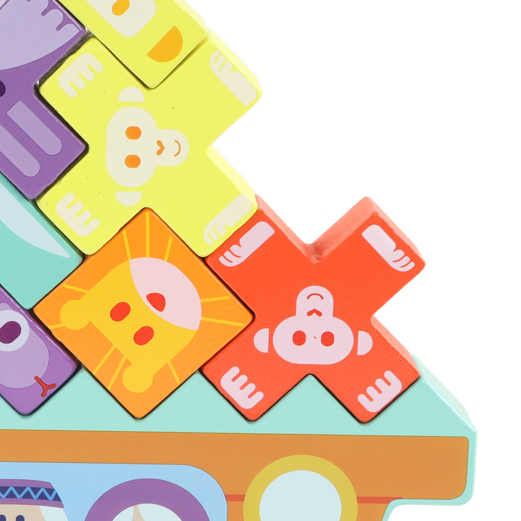 Wooden Building Block Set Educational Toy F934832