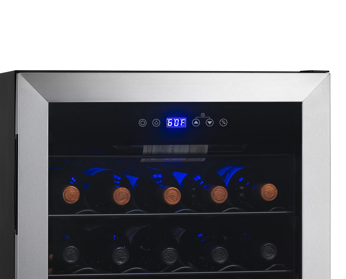 33 Bottle Stainless Steel Compressor Wine Fridge I11953