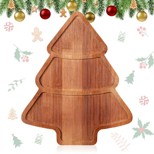 Christmas Tree Serving Tray Charcuterie Board 11.42 x 10.43 Inches C2863